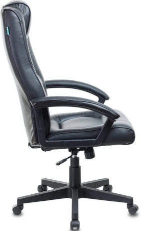 Кресло руководителя Бюрократ T-9906N кожа черная