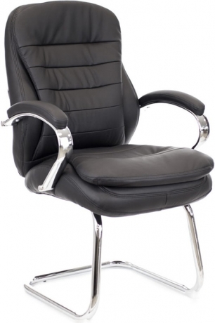 Офисное конференц-кресло Everprof Valencia CF экокожа черная