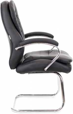 Офисное конференц-кресло Everprof Valencia CF экокожа черная