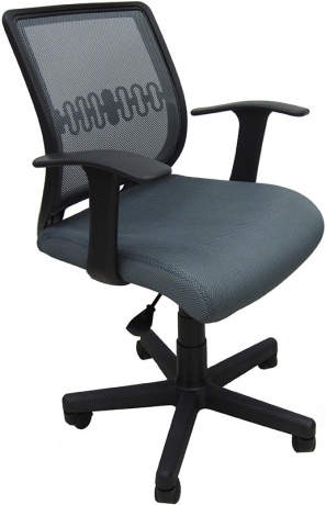 Компьютерное кресло Бит-T ткань-сетка серая