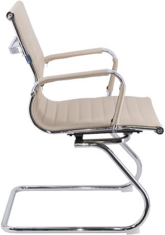 Офисное конференц-кресло Everprof Leo CF экокожа бежевая