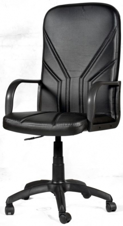 Кресло офисное компьютерное Менеджер Эконом экокожа черная