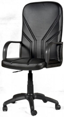 Кресло офисное компьютерное Менеджер Эконом экокожа черная