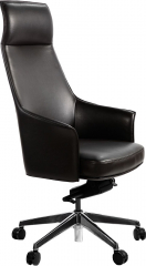 Кресло руководителя Norden Бордо темно-коричневая экокожа