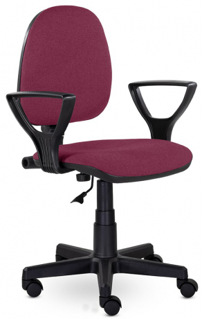 Компьютерное кресло UTFC Метро Гольф пластик ткань бордовый