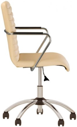 Кресло офисное Task GTP хром экокожа бежевая