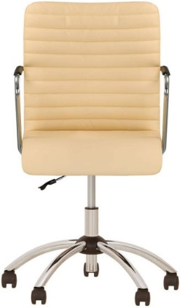 Кресло офисное Task GTP хром экокожа бежевая