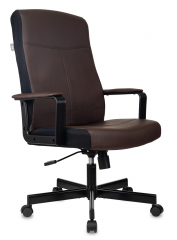 Кресло руководителя Бюрократ DOMINUS коричневый/черный