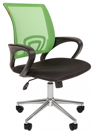 Компьютерное кресло Chairman 696 хром зеленая сетка
