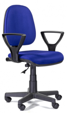 Компьютерное кресло UTFC Метро Гольф пластик ткань черно-синий