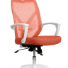 Кресло Riva Chair OLIVER оранжевый (белый пластик)