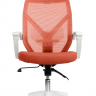Кресло Riva Chair OLIVER оранжевый (белый пластик)