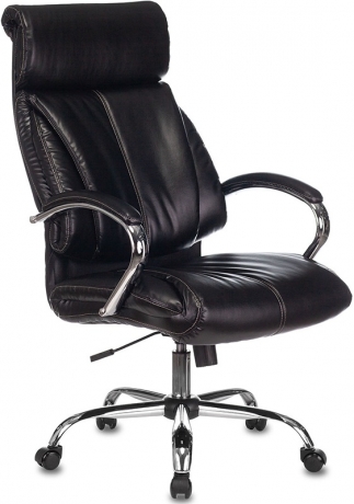 Кресло руководителя Бюрократ T-9904NSL черный экокожа
