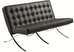 Диван офисный Everprof Barcelona 3 экокожа черная