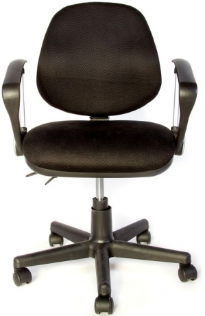 Компьютерное кресло Поло Синхро Арфа ткань-сетка черная