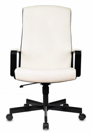 Кресло руководителя Бюрократ DOMINUS белый/черный