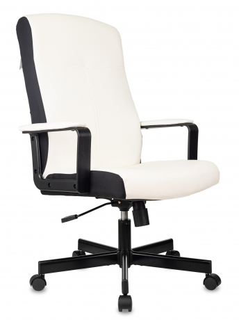 Кресло руководителя Бюрократ DOMINUS белый/черный