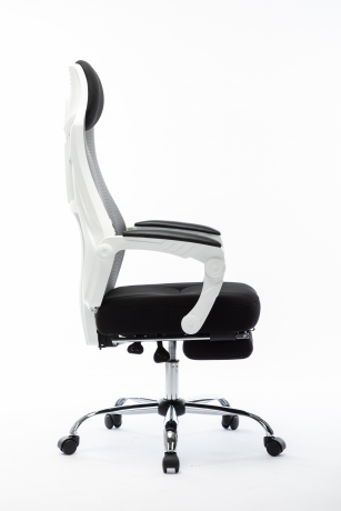 Офисное кресло Norden 007 NEW черный/белый пластик