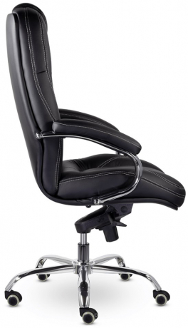 Кресло руководителя UTFC Аризона СН-400 В хром/ХДП экокожа черный