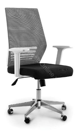 Кресло офисное Norden Престиж White LB серый/черный