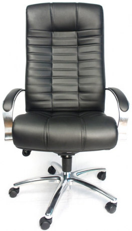 Офисное кресло руководителя Everprof Atlant AL M кожа черная