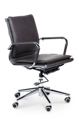 Кресло офисное Norden Харман LB коричневая экокожа