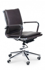 Кресло офисное Norden Харман LB коричневая экокожа