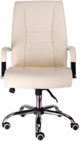 Кресло руководителя Everprof Kent TM экокожа кремовая