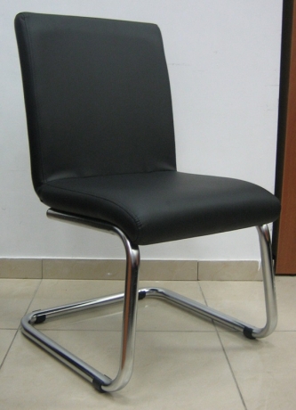 Стул офисный Евростиль 250 (стул сбербанк) экокожа черная