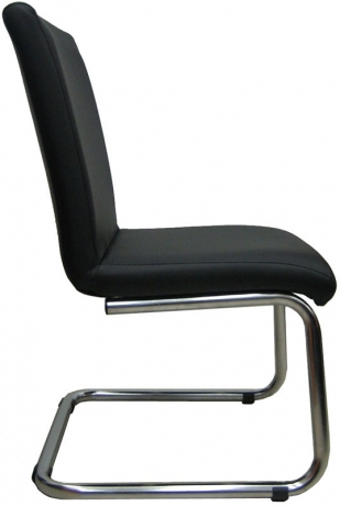 Стул офисный Евростиль 250 (стул сбербанк) экокожа черная