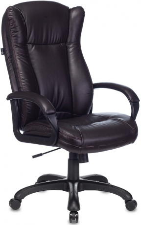 Кресло руководителя Бюрократ CH-879N темно-коричневый экокожа