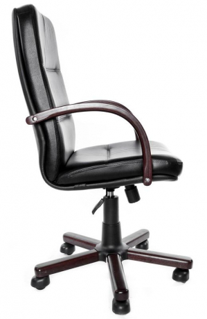 Офисное кресло руководителя Зенит Экстра экокожа черный