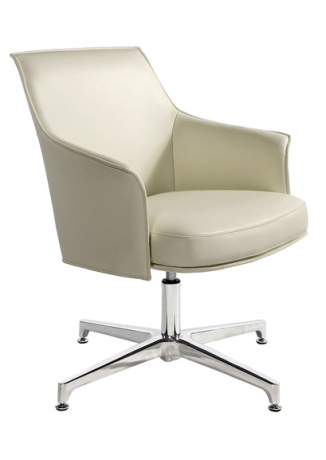 Конференц-кресло Norden Бордо CF слоновая кость кожа