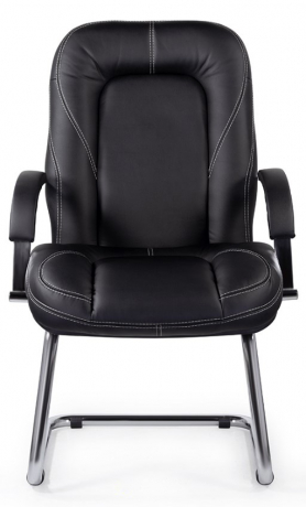 Конференц-кресло UTFC Аризона СН-400 Н/п хром экокожа черный