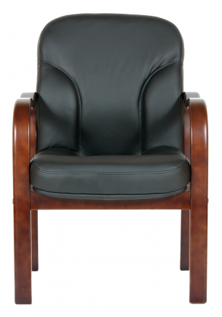 Стул офисный Chairman 658 черная кожа