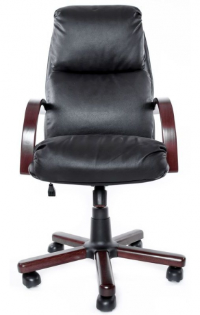 Офисное кресло руководителя Надир Экстра экокожа черная
