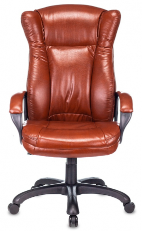 Кресло руководителя Бюрократ CH-879N коричневый экокожа