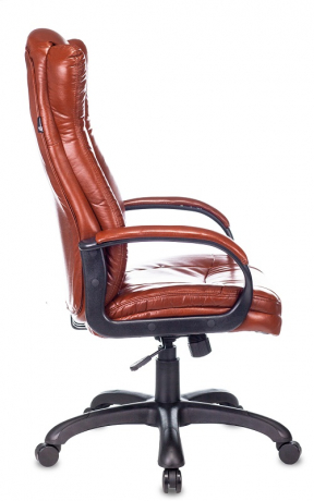 Кресло руководителя Бюрократ CH-879N коричневый экокожа