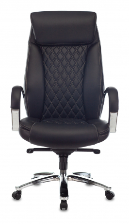 Кресло руководителя Бюрократ T-9924SL черный кожа