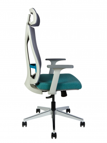 Кресло руководителя Norden Бостон морская волна/серый