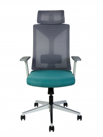 Кресло руководителя Norden Бостон морская волна/серый