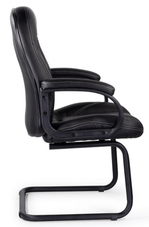Конференц-кресло UTFC Аризона СН-400 Бюджет Н/п пластик-люкс 727 экокожа черный