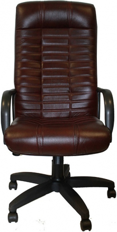Кресло офисное Атлант Стандарт кожа бордовая