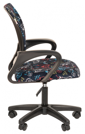 Детское компьютерное кресло Chairman Kids 103 LT Black с рисунком game
