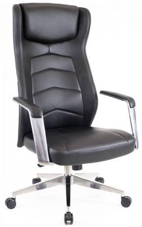 Офисное кресло руководителя Everprof Parlament кожа черная
