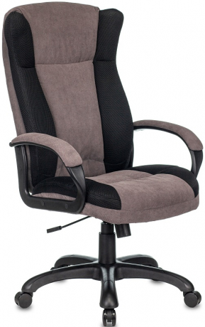 Кресло руководителя Бюрократ CH-879N черный/серый ткань