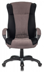 Кресло руководителя Бюрократ CH-879N черный/серый ткань