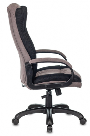 Кресло руководителя Бюрократ CH-879N черный/серый ткань