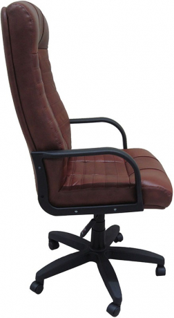 Кресло офисное Атлант Стандарт кожа коричневая