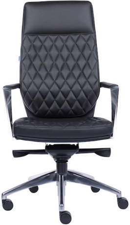 Кресло руководителя Everprof Roma кожа черная